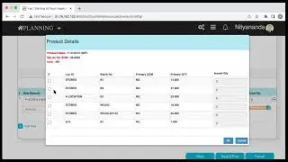 Finished Goods and Raw Materials consumption with Batch Numbers