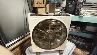 show n tell: 1970s Hitachi BF-63EA 12" oscillating grill window fan. RARE.