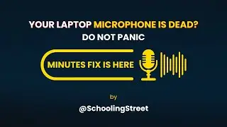 Your Laptop Microphone is DEAD? Do not Panic | Minutes Fix is HERE