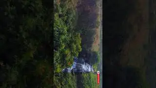 Beautiful Cinematic Drone Shot of Kintampo Waterfalls in Kintampo Ghana 