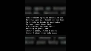 Come Breath upon Breathe of God - Benny Hinn