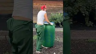 Как перекрасить синюю бочку в другой цвет! Процесс перекраски бочки 