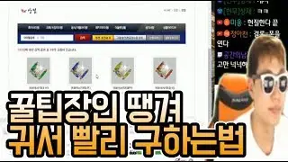 꿀팁장인 땡겨의 귀서빠르게 구하는법 알려드립니다! 땡겨 거상 일상