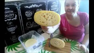 как ухаживаю за сыром//вскрываю головку маасдама