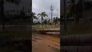 huellas del huracán Pamela en Mazatlán