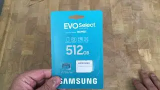 Samsung 512GB EVO Select microSDXC UHS1 U3 Memory Card + Adapter Unboxing