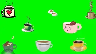 Coffee Green Screen Animation | cute |
