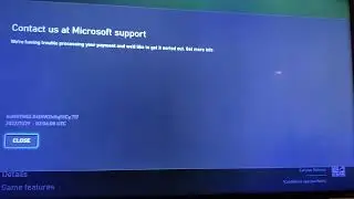 Microsoft Payment Error I'm getting.