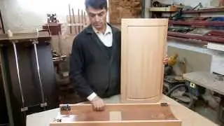 Радиусный фасад из массива дерева. Часть 2. Чистовая обработка. Curved cabinet doors..