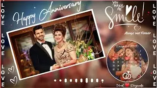Anniversary Video Editing By Kinemaster | Best Anniversary  Template | Black Screen Template Video