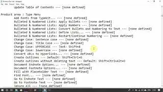 Keyboard Shortcuts in Indesign CC