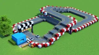Minecraft Tutorial: How To Make A Go Kart Track 