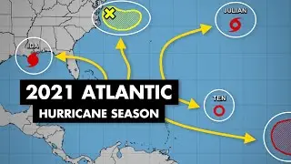 2021 Atlantic Hurricane Season Animation (NHC)