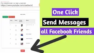 How to send multiple messages to all facebook friends at once in 2022 || One click send messages