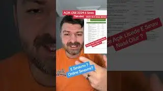 Açık Lise 2024 Yılı Sınav Takvimi #açıklise #shortvideo #shorts