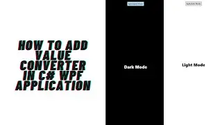 How To Add Value Converter In WPF C# Application