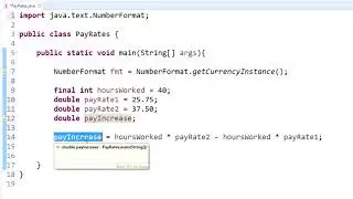 Program to Find the Pay Rate Increase in Java