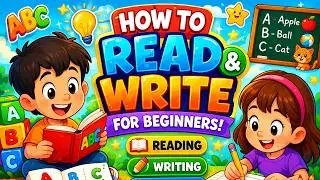 How to Read and Write for Beginners | Easy Step-by-Step Learning for Kids & Adults