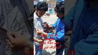 Last day of 2nd year Class at college taking autograph from teacher