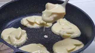 Оладушки с яблоками! Кривые, но ТАКИЕ ВКУСНЫЕ)