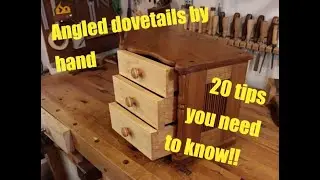 20 TIPS YOU NEED TO KNOW!! How to make angled dovetail drawers