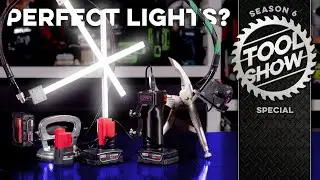 Shop Lights that run on Milwaukee and DeWALT batteries!