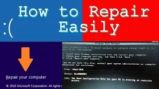 Fix Your PC/Device needs to be repaired - Boot Configuration - BCD Error code 0xc0000098