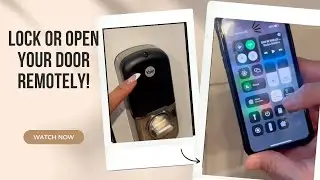 Lock & Open your door REMOTELY with the YALE LOCK! | WiFi digital deadbolt 