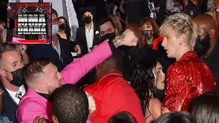 🥋 Conor McGregor swings at Machine Gun Kelly MGK & Megan Fox @ VMA 'S READY 2 FIGHT with broken leg