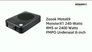 Zook Moto69 Monster X1 240-Watts RMS or 2400 Watts PMPO  Underseat Car Subwoofer