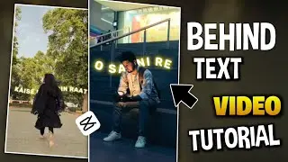 Behind Lyrics Video Editing In Capcut | Text Behind Video Editing Tutorial || Capcut trend🔥