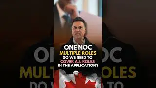 Confused about whether to cover both roles in the lead statement of a NOC code for your application?