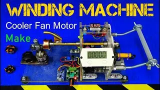 🌀 DIY Fan Coil Winding Machine – The First Homemade Winder for Small Motors!