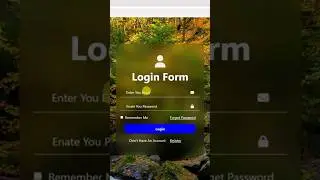 Responsive Login Form HTML And CSS #css #html #javascript #coding #webdesign #2024  #trendingshorts