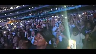 Chris Brown performing 