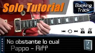 No obstante lo cual Solo (Riff) / Tutorial de Guitarra - Como tocar + TABS