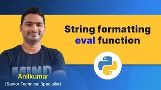 Python Class-38 : String formatting and eval()