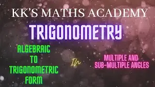 ALGEBRAIC FORM  TO TRIGONOMETRIC FORM