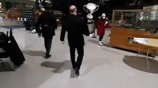 Grey Cup entering Aviation Museum