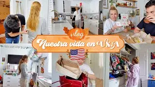 🇺🇸 Mi nueva RUTINA 🏡 Lo hice 😄 mi marido me corta el pelo! 💇‍♀️  Nuestra vida en USA | VLOGS DIARIOS