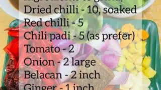 Resepi Asam Pedas Senang Dan Mudah | Asam pedas recipe homemade | Sour and spicy gravy