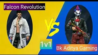 Custom Match With @BK Aditya Gaming || Aarav Singh || Falcon Revolution