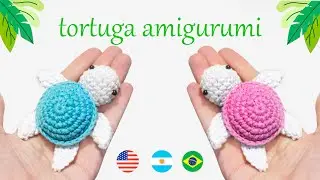 Turtle amigurumi crochet tutorial step by step / Turtle crochet keychain