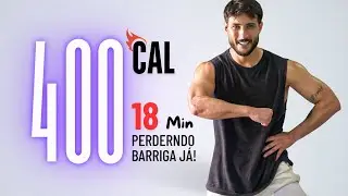 DESAFIO HIIT 18 MIN para perder barriga gastando MUITA caloria - sem equipamentos