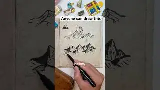 What MAKES an art piece? How to draw mountains 