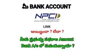 HOW TO CHECK NPCI LINK STATUS & AADHAR NPCI LINK TO BANK ACCOUNT