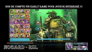 RAID SHADOW LEGENDS : CHERCHE NOUVEAU PROPRIETAIRE POUR UN COMPTE PROMETTEUR !!!