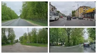 27.04.24 г Красивые улицы нашего города Орла из окна автомобиля/ Красивые места/ город Орел из окна