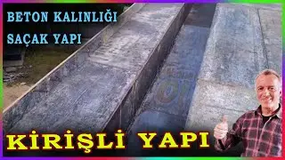 Kirişli Yapı ve Beton Kalınlığı Bulmak, Saçak Yapımı