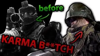 This COCKY sniper gets instant KARMA - (FACESHOT)